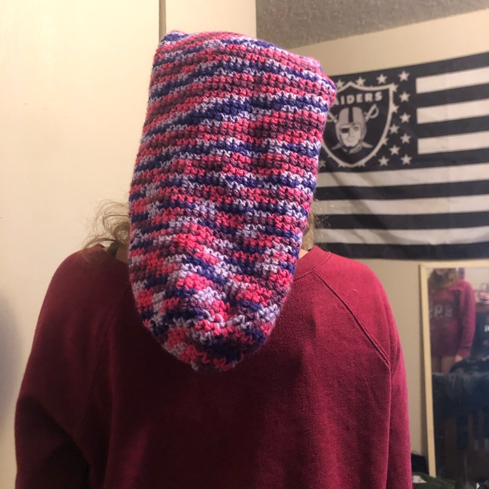 28 inch purple nurple long beanie